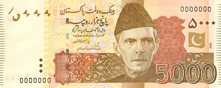 Security Features of 5000 Rupees