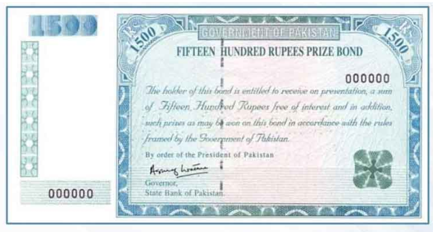 1500 prize bond 3rd prize amount after tax